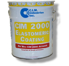 cim  2000 100% solids elastomeric coating gray